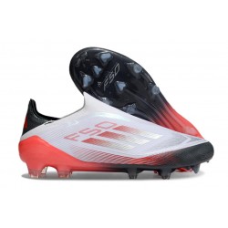 Fotbollsskor Adidas F50 Elite LL FG Vit Svart Röd
