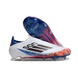 Adidas F50 Elite Snörlösa FG X Son Vit Svart Röd