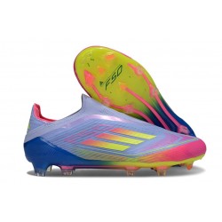 Fotbollsskor Adidas F50 Elite LL FG Blå Gul Rosa