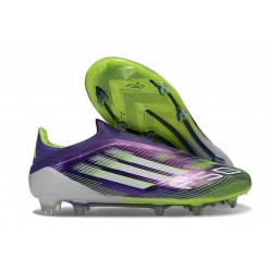 Fotbollsskor Adidas F50 Elite LL FG Lila Gul Vit