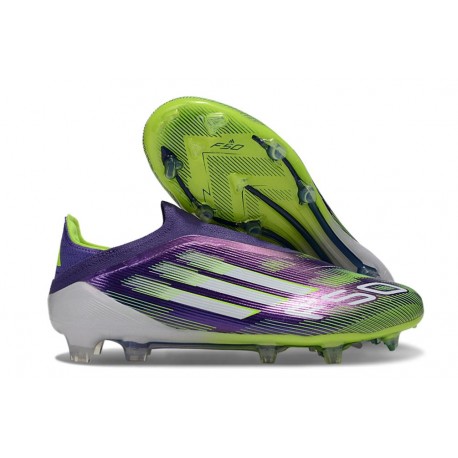 Fotbollsskor Adidas F50 Elite LL FG Lila Gul Vit