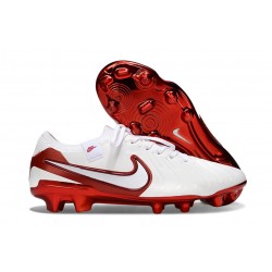 Nike Tiempo legend 10 Elite FG Ronaldo Vit Röd