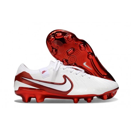 Nike Tiempo legend 10 Elite FG Ronaldo Vit Röd