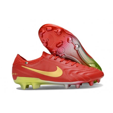 Nike Tiempo legend 10 Elite FG Ronaldo Röd Guld