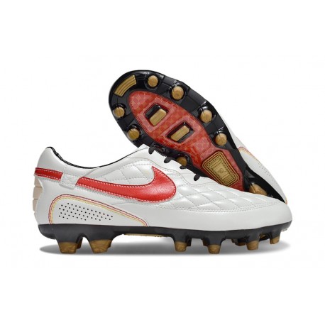 Nike Tiempo legend 10 Elite FG Ronaldo Vit Röd 