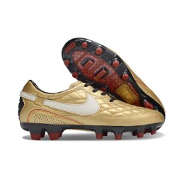 Nike Tiempo legend 10 Elite FG Ronaldo Guld Vit