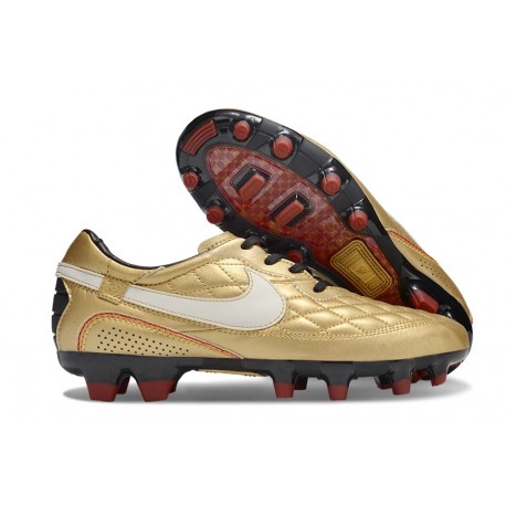 Nike Tiempo legend 10 Elite FG Ronaldo Guld Vit