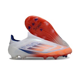 adidas F50 Elite Snörfria FG Vit Röd Blå