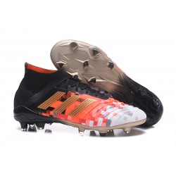 adidas Herr Fotbollsskor 2018 Predator 18.1 Telstar FG - Svart Orange