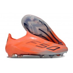 adidas F50 Elite Snörfria FG Orange Svart