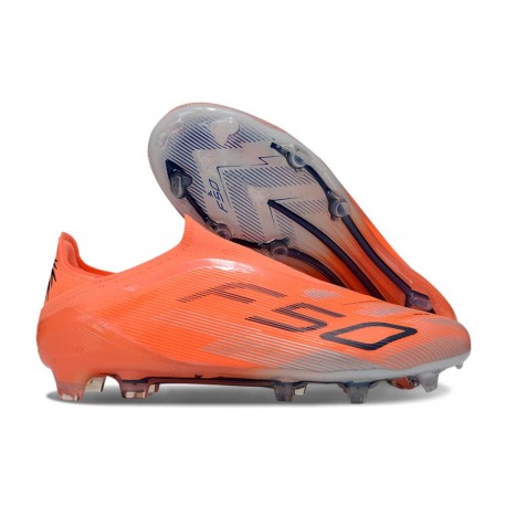 adidas F50 Elite Snörfria FG Orange Svart