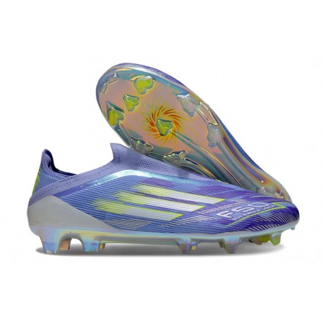 adidas F50 Elite Snörfria FG Lila Vit