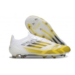 Adidas F50 Elite FG Skor Vit Gul