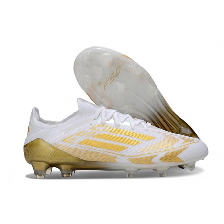 Fotbollsskor adidas F50 Elite FG Vit Guld