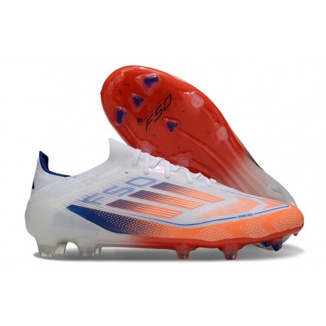 Fotbollsskor adidas F50 Elite FG Vit Röd Blå