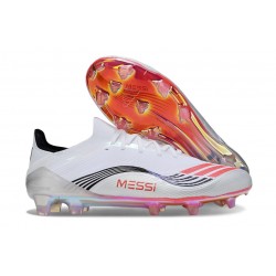Fotbollsskor adidas F50 Elite FG X Messi Vit Silver Röd 