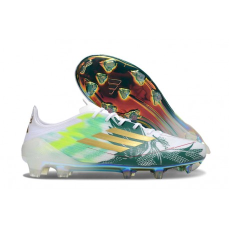 Fotbollsskor adidas F50 Elite FG Vit Grön Guld