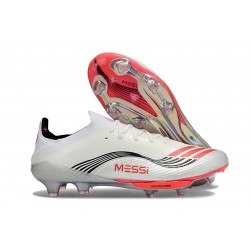 adidas F50+ FG Skor X Messi Vit Silver Röd 