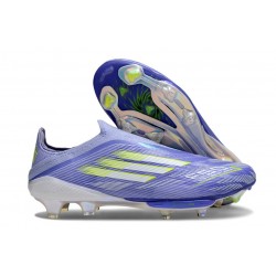 Fotbollsskor för Män adidas F50 + Snörlösa FG Lila Gul