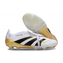 Adidas Predator Elite Tongue FG Vit Svart Guld