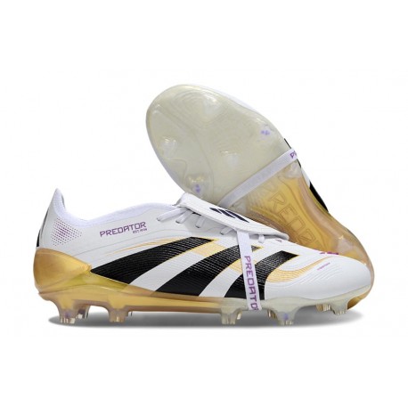 Adidas Predator Elite Tongue FG Vit Svart Guld