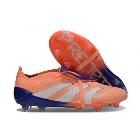 Adidas Predator Elite Tongue FG Orange Vit Blå