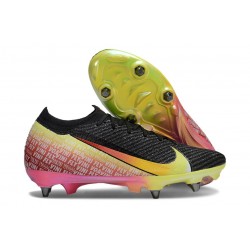 Nike Zoom Mercurial Vapor 16 Elite SG-Pro Svart Gul Blå Grön