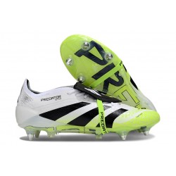 adidas Predator Elite Fold Over Tongue SG fotbollsskor Vit Gul Svart
