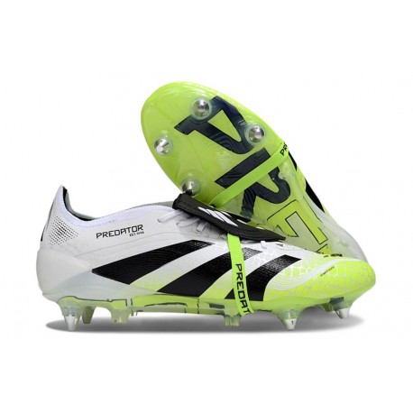 adidas Predator Elite Fold Over Tongue SG fotbollsskor Vit Gul Svart