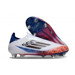 adidas F50 Elite Snörfria SG-Pro Vit Svart Röd Blå