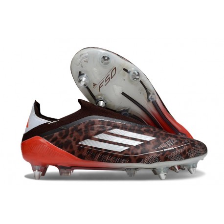 adidas F50 Elite Snörfria SG-Pro Brun Vit