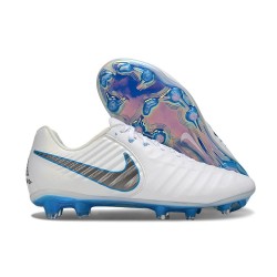 Nike Tiempo legend 10 Elite FG Ronaldo Vit Blå 