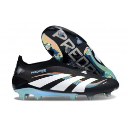 adidas Predator Elite Snörfria FG Svart Vit Blå