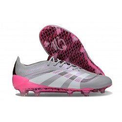 Fotbollsskor Adidas Predator 2025 Elite FG Grå Vit Rosa