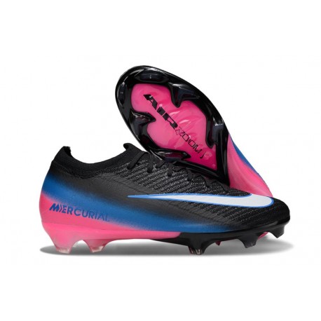Fotbollsskor Nike Mercurial Vapor XVI Elite FG Gräs Svart Vit Blå Rosa