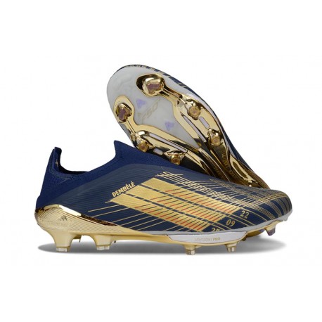Fotbollsskor för Män adidas F50 + Snörlösa FG Svart Guld