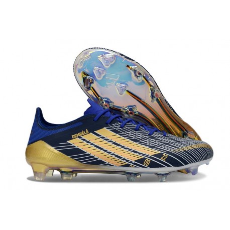 Fotbollsskor adidas F50 Elite FG Svart Blå Guld