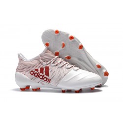 Adidas X 17.1 FG Fotbollsskor - Vit Röd