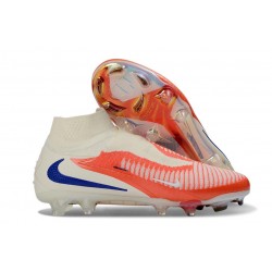 Fotbollsskor Nike Phantom 6 High Elite Fg Röd Vit Svart