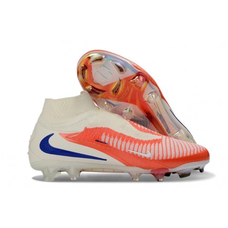 Fotbollsskor Nike Phantom 6 High Elite Fg Röd Vit Svart
