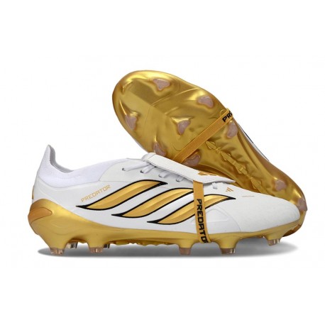 Fotbollsskor Adidas Predator 26 Elite FT FG Vit Guld
