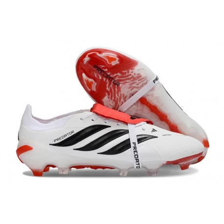 Fotbollsskor Adidas Predator 26 Elite FT FG Vit Svart Röd