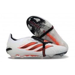 Fotbollsskor Adidas Predator 26 Elite FT FG Vit Röd 
