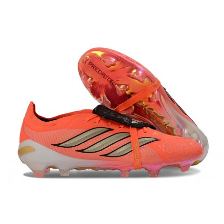 Fotbollsskor Adidas Predator 26 Elite FT FG Röd Guld
