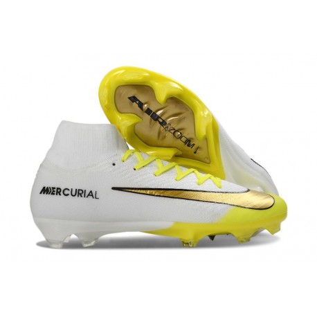 Fotbollsskor Nike Zoom Mercurial Superfly X Elite FG Vit Gul Guld