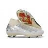 Fotbollsskor Nike Zoom Mercurial Superfly X Elite FG Vit Silver Svart