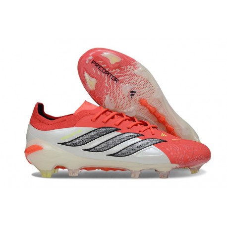 Adidas Predator 26 Elite L FG Röd Vit Svart