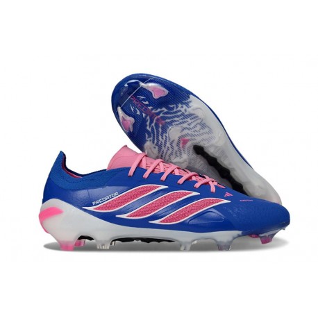Adidas Predator 26 Elite L FG Blå Rosa