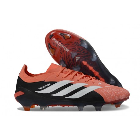 Fotbollsskor för Män Adidas Predator Elite L FG Orange Svart Vit