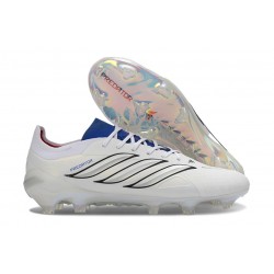 Fotbollsskor för Män Adidas Predator Elite L FG Vit Blå